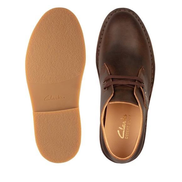Clarks Women's Desert Boot 2 Beeswax Brown Leather Size 8.5 - Picture 2 of 7
